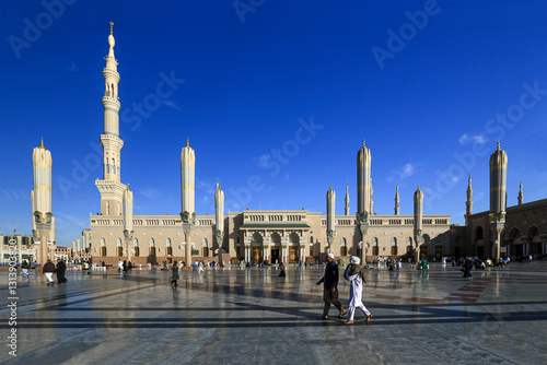 Image of the Masjid an-Nabawi, one of the holy places of muslims.