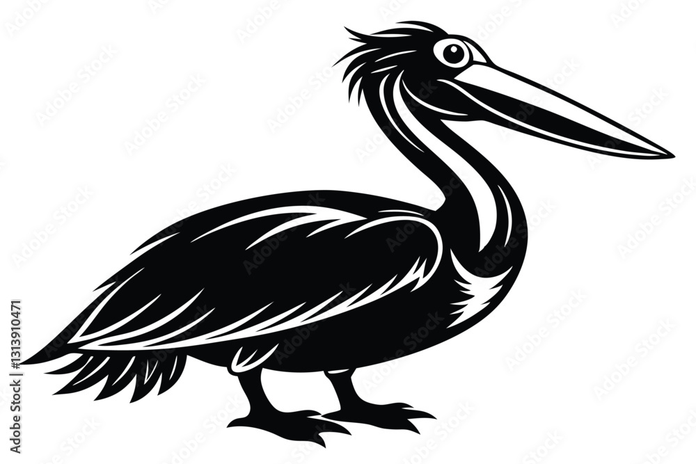 pelican vector silhouette pelican vector silhouette
