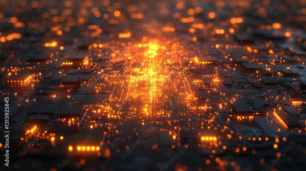 Intricate Circuit Board Network Intricate Circuit Board Network