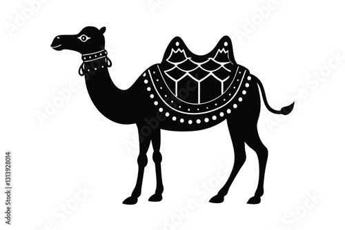 Came silhouette vector.