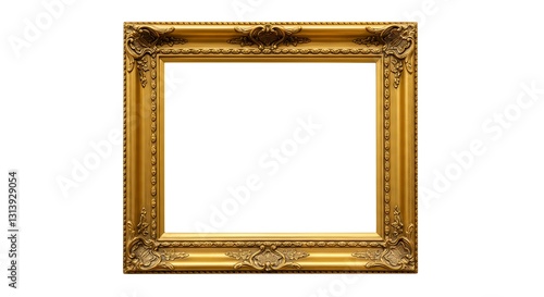  Ornate Gold Picture Frame with Empty Space