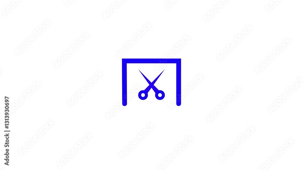 black picture of scissors on a white background. hair care in a barbershop.screen shot icon animation.screen shot sing black picture of scissors on a white background. hair care in a barbershop.screen shot icon animation.screen shot sing