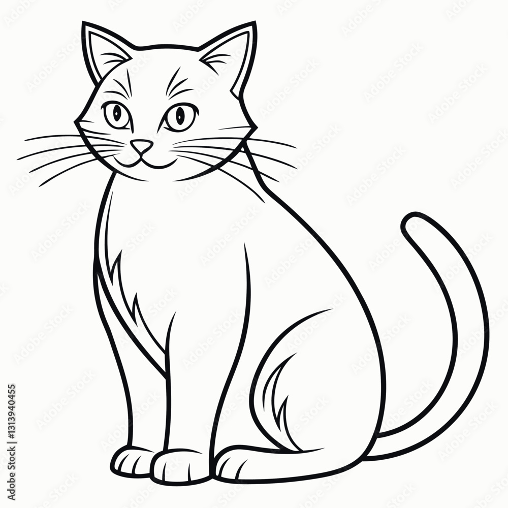 A cat there-is-no-shading and-the-image-consist. A cat there-is-no-shading and-the-image-consist.