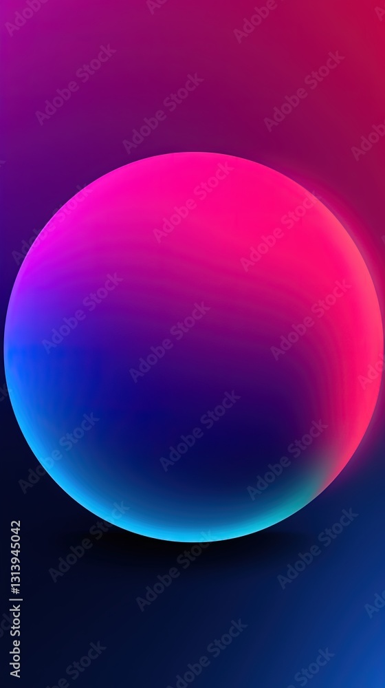 A Vibrant Gradient Sphere Against a Dark Background A Vibrant Gradient Sphere Against a Dark Background