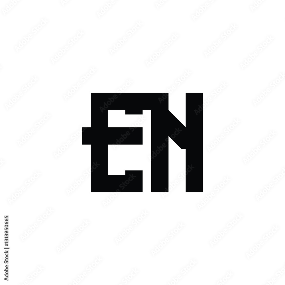 EN monogram logo design letter text name symbol monochrome logotype alphabet character simple logo EN monogram logo design letter text name symbol monochrome logotype alphabet character simple logo