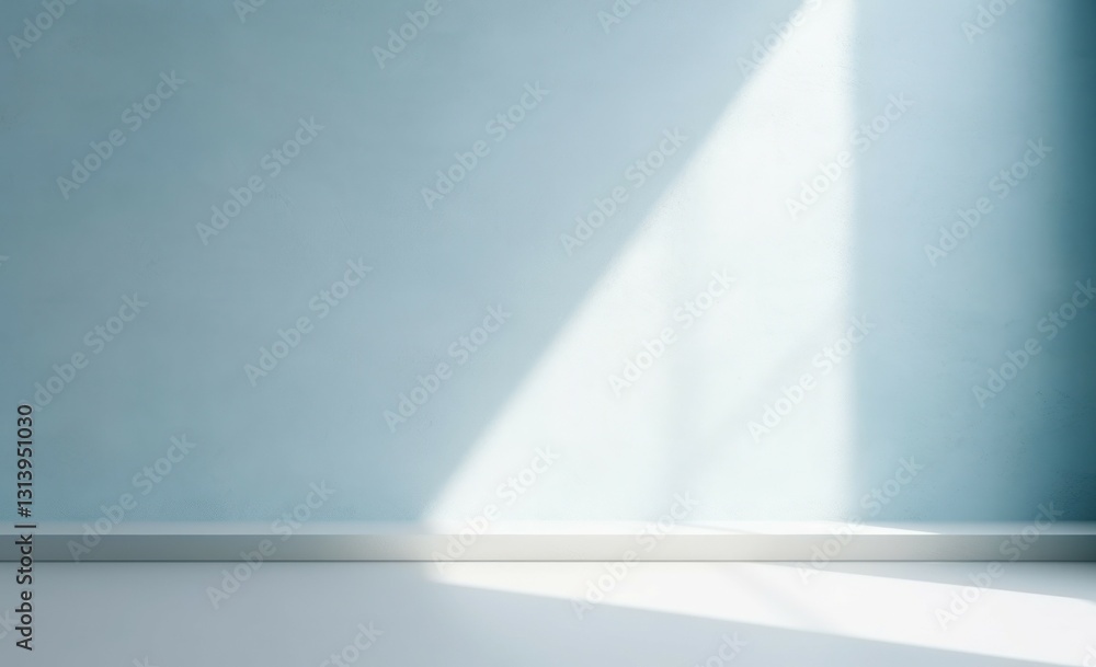 Empty Room with Sunlight Shining Through the Window Empty Room with Sunlight Shining Through the Window