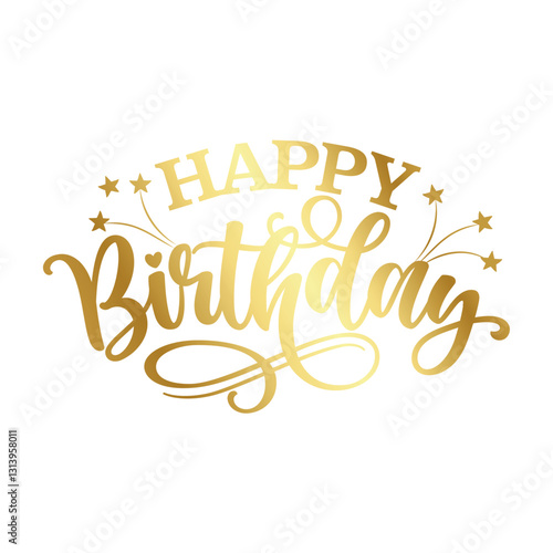 Happy Birthday - topper for anniversary or nursery party. Birthday Girl. Good for cake topper, good for scrap booking, posters, textiles, gifts, gift sets.
