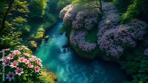 Beautiful scenario of the magical forest 