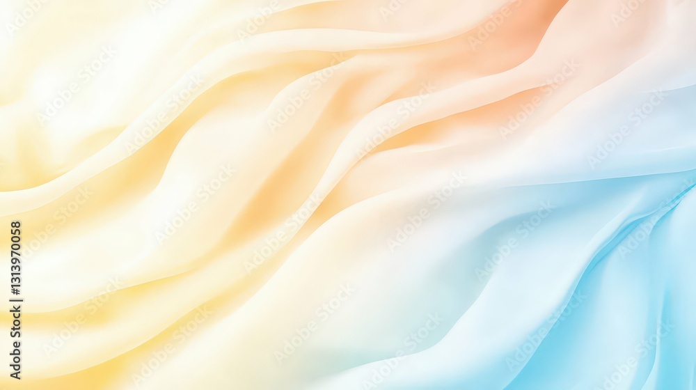 Obraz premium abstract background with smooth gradients of yellow and blue tones, clean and minimalistic composition, and modern style