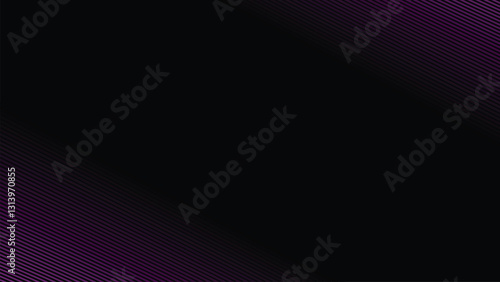 Dark background with purple stripes line abstract for backdrop