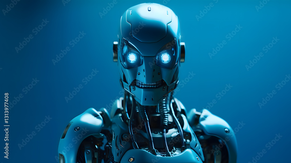 White robot hi technology modern style machine futuristic ai White robot hi technology modern style machine futuristic ai