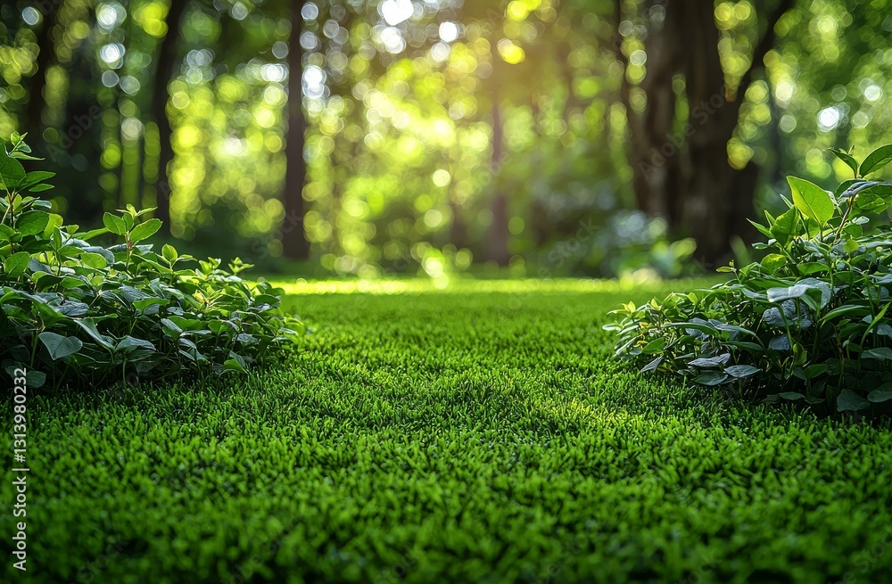 A blurred green bio image of lush trees and foliage set against a natural backdrop in the morning park with sunlight A blurred green bio image of lush trees and foliage set against a natural backdrop in the morning park with sunlight