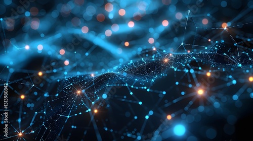 Abstract digital technology network data