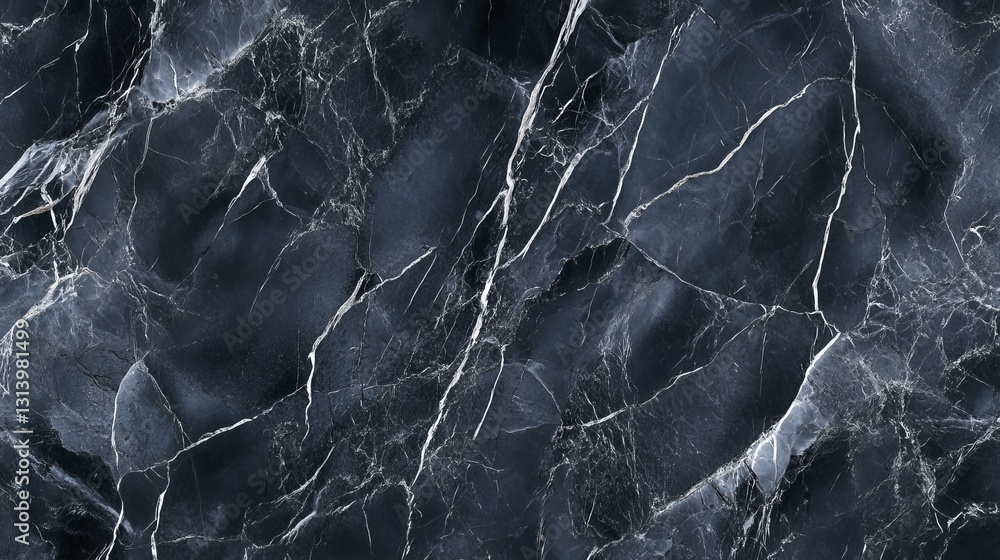 Stormy sky marble with flowing silver veins, moody and ethereal, polished glossy surface, intricate swirling patterns, luxurious and refined, high-resolution, abstract and dramatic design Stormy sky marble with flowing silver veins, moody and ethereal, polished glossy surface, intricate swirling patterns, luxurious and refined, high-resolution, abstract and dramatic design