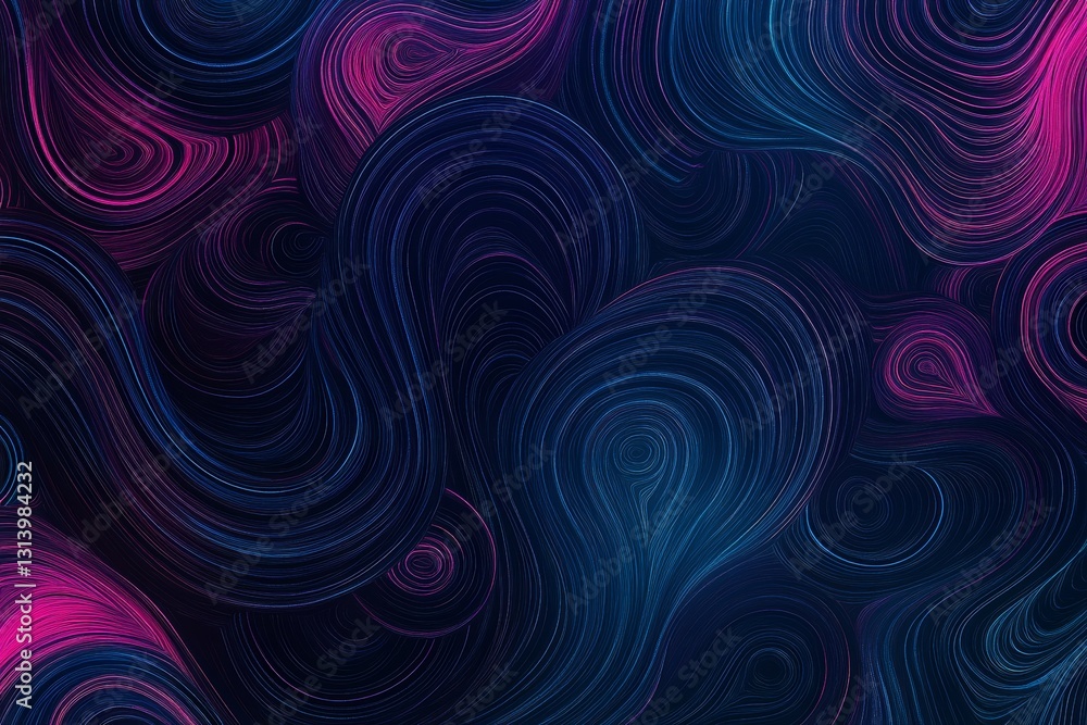 Φωτογραφία A colorful, abstract painting of a galaxy with purple and blue swirls