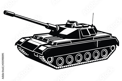 War tank silhouette