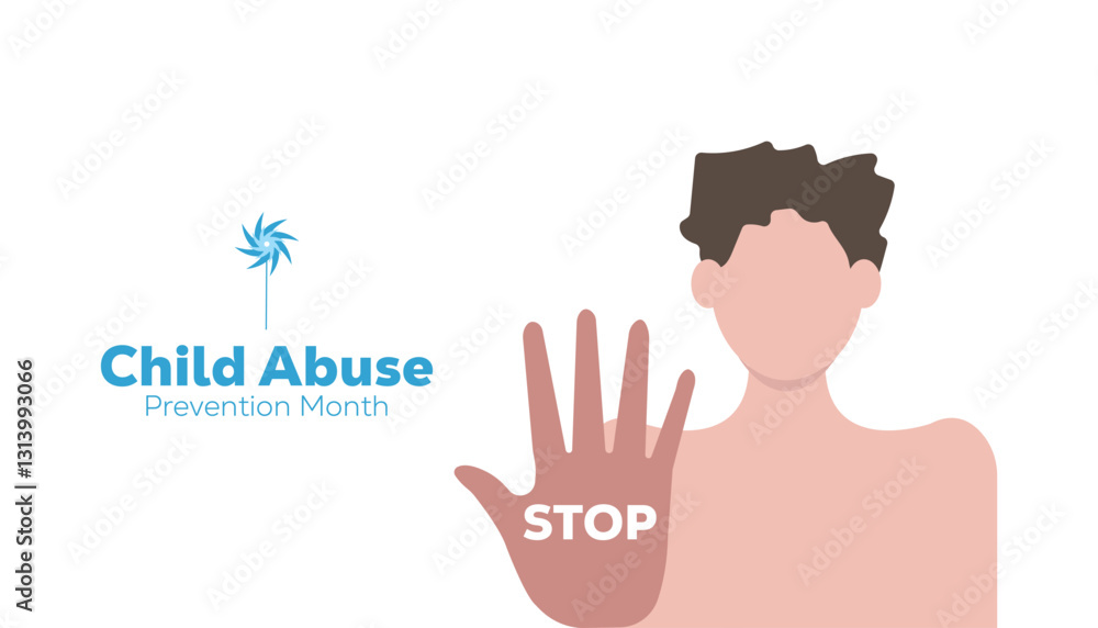 April is National Child Abuse Prevention Month. Vector template Design for banner, greeting card, poster, prints, social media post ,flyer , T shirt with background. April is National Child Abuse Prevention Month. Vector template Design for banner, greeting card, poster, prints, social media post ,flyer , T shirt with background.