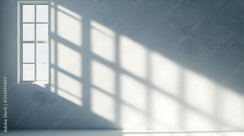 Sunlight Casting Window Shadow On Textured Wall Sunlight Casting Window Shadow On Textured Wall