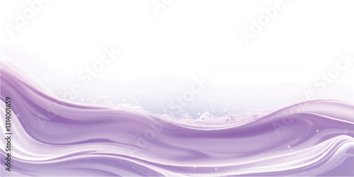 "Purple Ocean: Fluid Abstract Watercolor Wave Texture: Soft and fluid watercolor waves in shades of purple and white, perfect for banners, digital art, or any ocean-inspired graphic design project."
