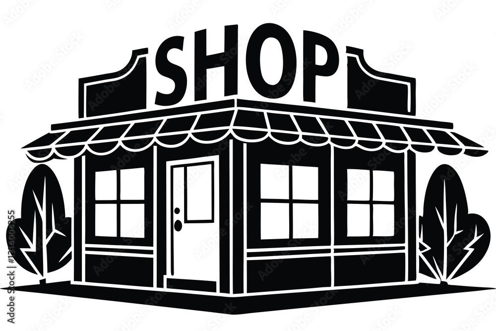 Shopping mall icon vector design illustration Shopping mall icon vector design illustration