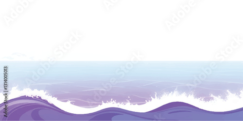 
"Abstract Ocean Flow: Purple  White Watercolor Waves: Soft and calming watercolor waves in purple and white, perfect for banners, backgrounds, or ocean-themed abstract designs."

