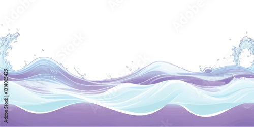 
"Abstract Ocean Flow: Purple  White Watercolor Waves: Soft and calming watercolor waves in purple and white, perfect for banners, backgrounds, or ocean-themed abstract designs."
