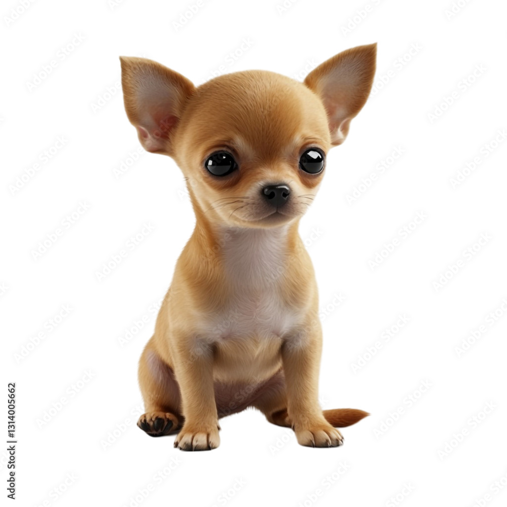 Obraz premium Adorable Chihuahua Puppy Posing Sweetly Innocent Eyes