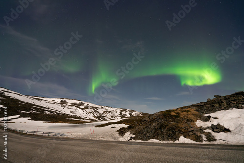 Northern Lights In North Cape - Aurora boreale a Capo Nord photo