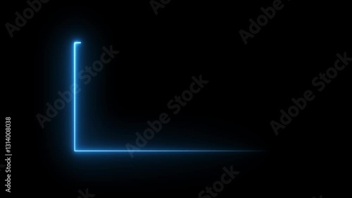 Wallpaper Mural Neon rectangle. Seamless loop neon rectangle frame animation. Torontodigital.ca