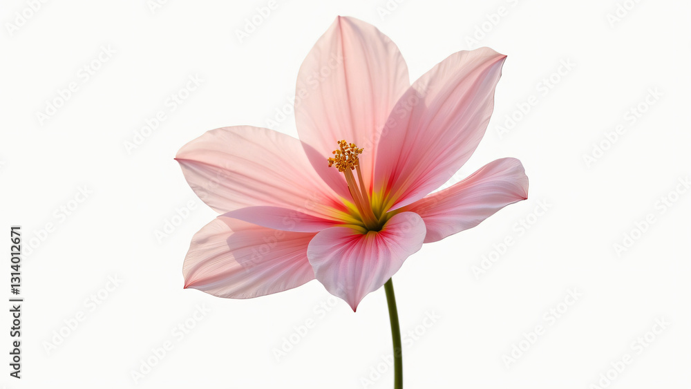 Fototapeta premium flower stye water color ,clip art ,isolated on white,random color of flower,seamless pattern 