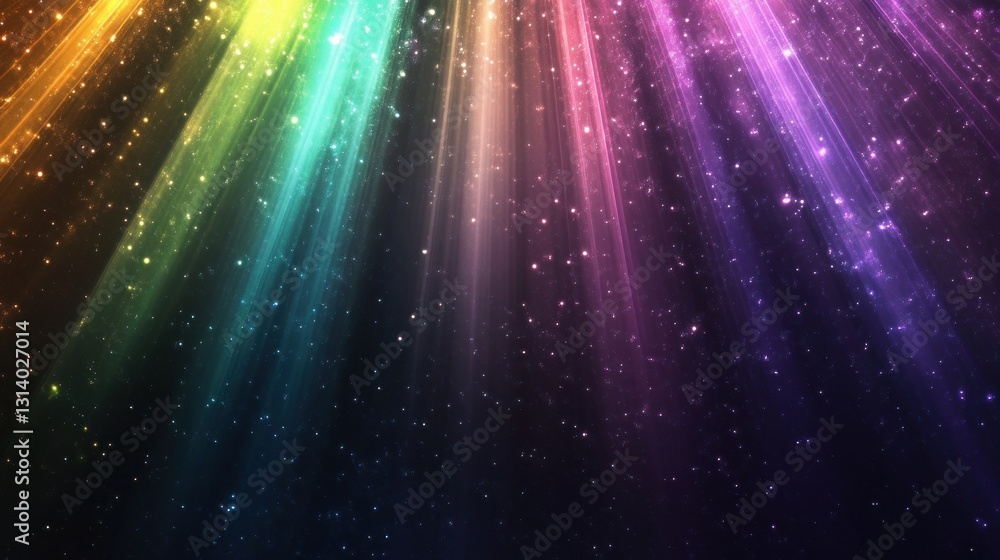 Celestial Rainbow: A Symphony of Light and Stardust