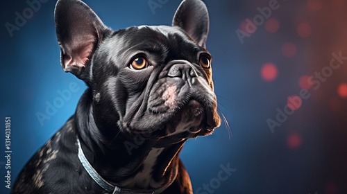 Wallpaper Mural A Black French Bulldog with Distinctive Features Torontodigital.ca