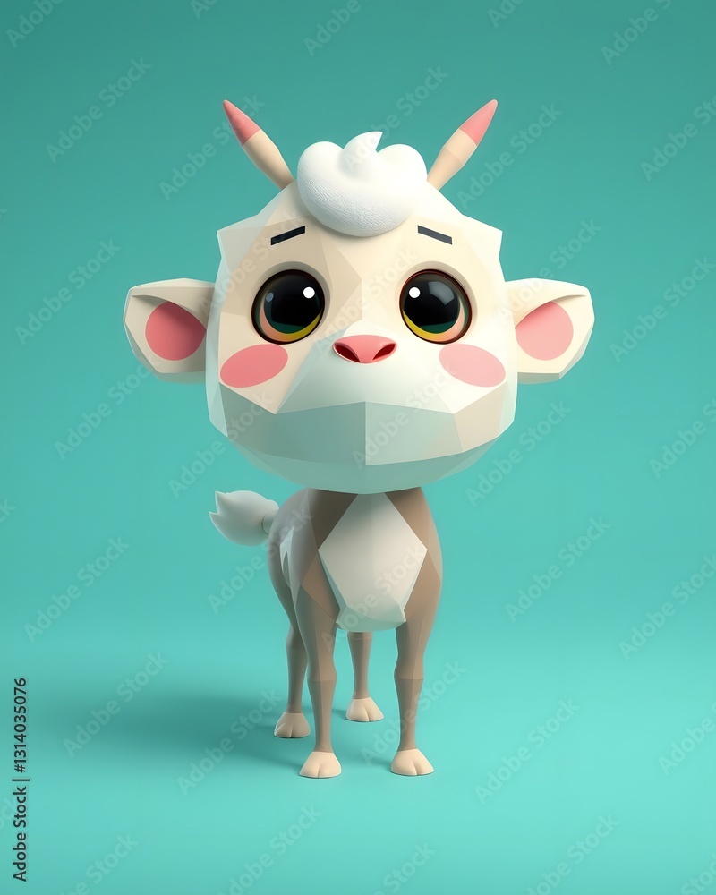 Obraz premium Whimsical 3D Animal Render