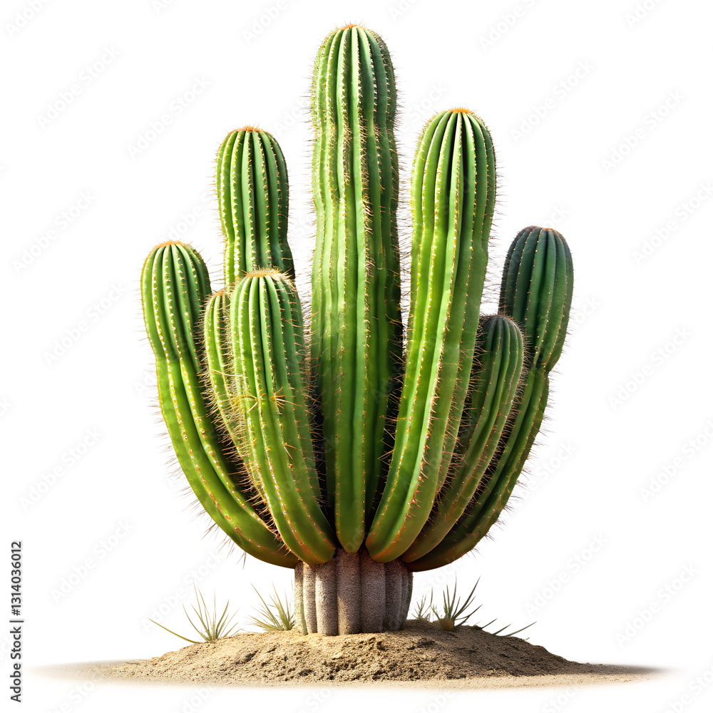 Cactus Desert Beauty, A striking image of a tall, vibrant green cactus, standing proudly in a sandy environment, showcasing its unique form and resilience. Cactus Desert Beauty, A striking image of a tall, vibrant green cactus, standing proudly in a sandy environment, showcasing its unique form and resilience.