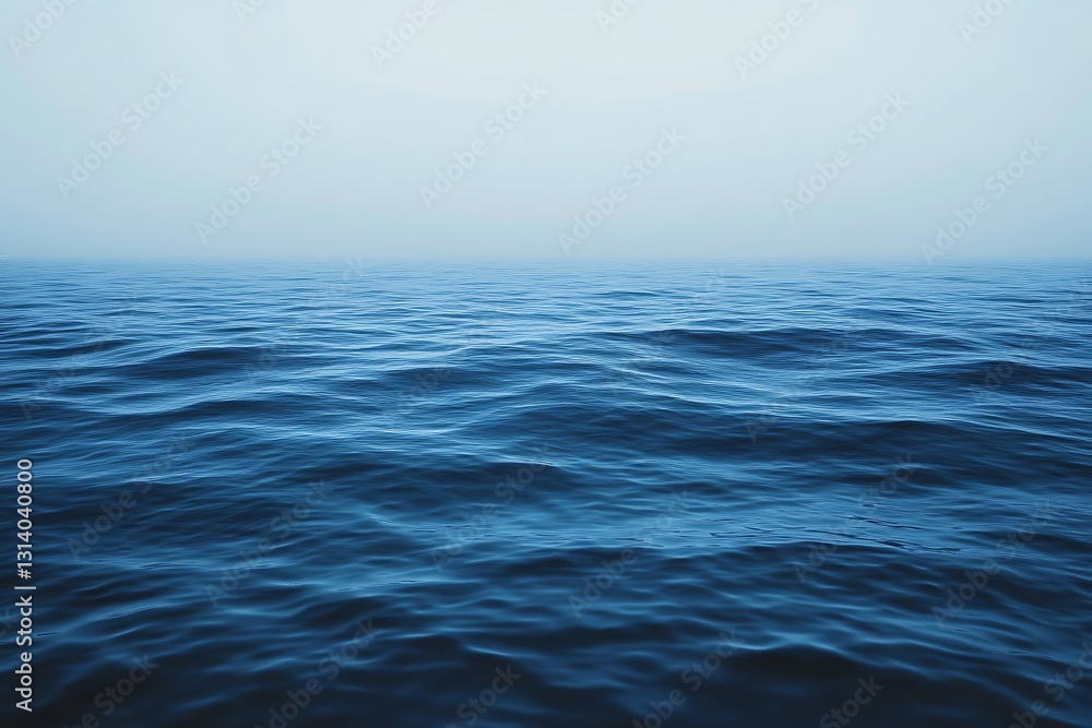 Calming Blue Gradient Sky with Stars and Misty Fog for Tranquil Atmosphere Calming Blue Gradient Sky with Stars and Misty Fog for Tranquil Atmosphere