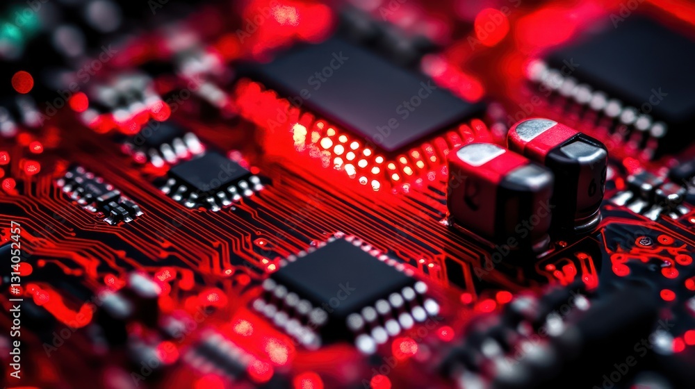 Intricate Circuit Board: A Close-Up Look at Technology's Heart Intricate Circuit Board: A Close-Up Look at Technology's Heart