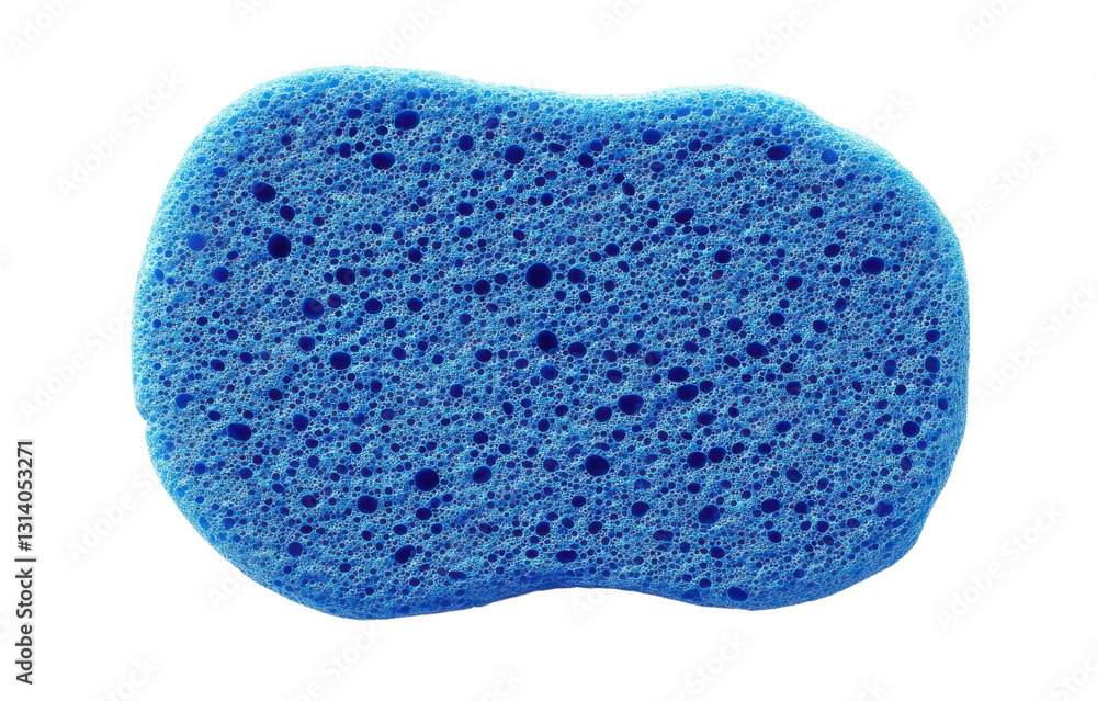blue sponge texture close-up on white background blue sponge texture close-up on white background