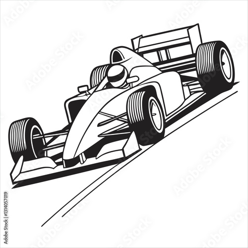 racing car vector illustration