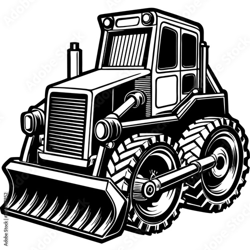 AI-generated tractor vector illustration