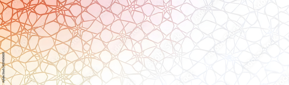 Fototapeta premium Abstract pattern with interconnected lines and a gradient background creating a textured visual effect