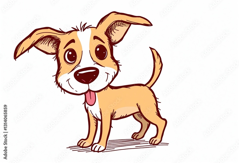 humorous canine sketch