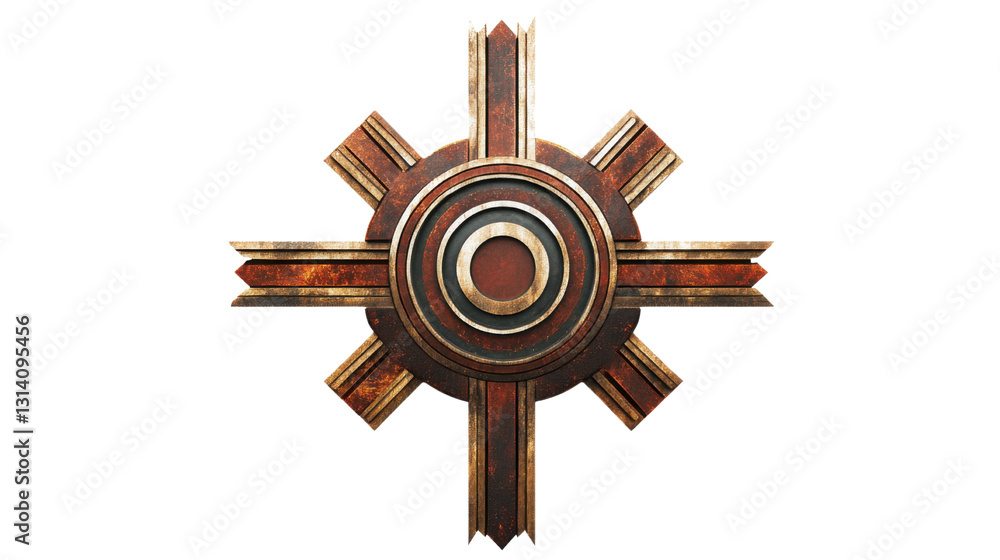 Obraz premium Chakana symbol isolated on white background