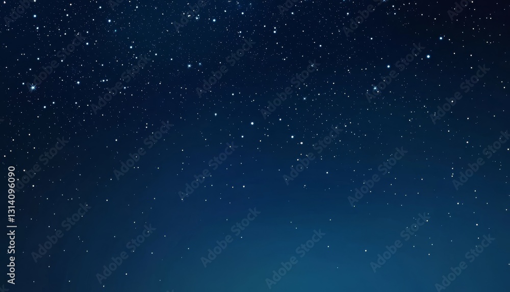 Starry night sky background with twinkling stars and deep blue gradient. Minimalist vector illustration with high resolution and smooth color transitions. Starry night sky background with twinkling stars and deep blue gradient. Minimalist vector illustration with high resolution and smooth color transitions.