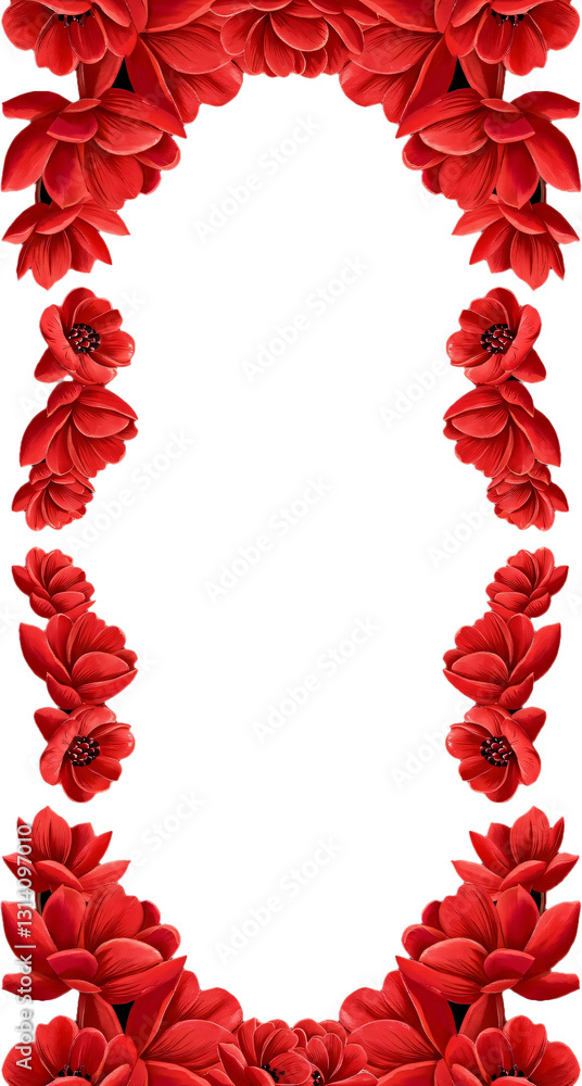 red flower art borders and transparent background, frame, wallpaper, background, abstract red flower art borders and transparent background, frame, wallpaper, background, abstract