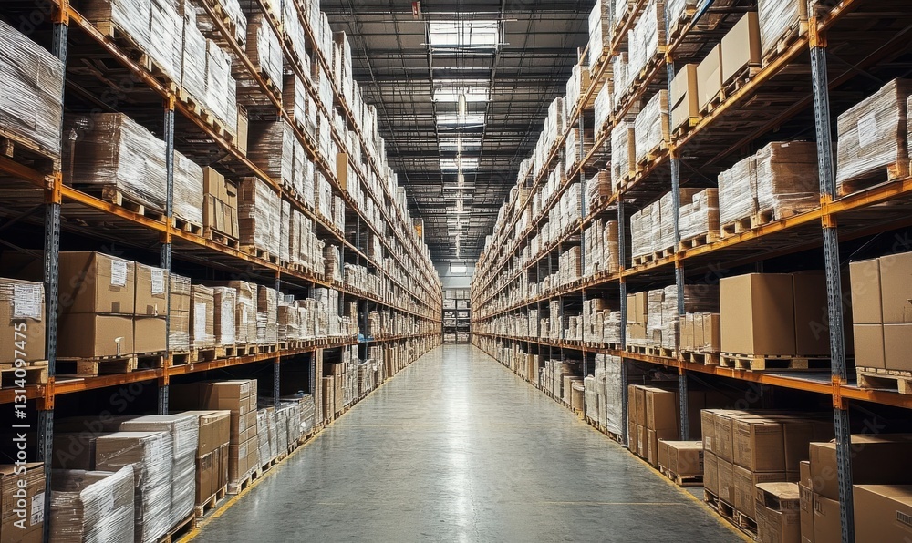 Warehouse Interior: A View of Orderly Chaos Warehouse Interior: A View of Orderly Chaos