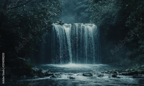 Waterfall in Forest