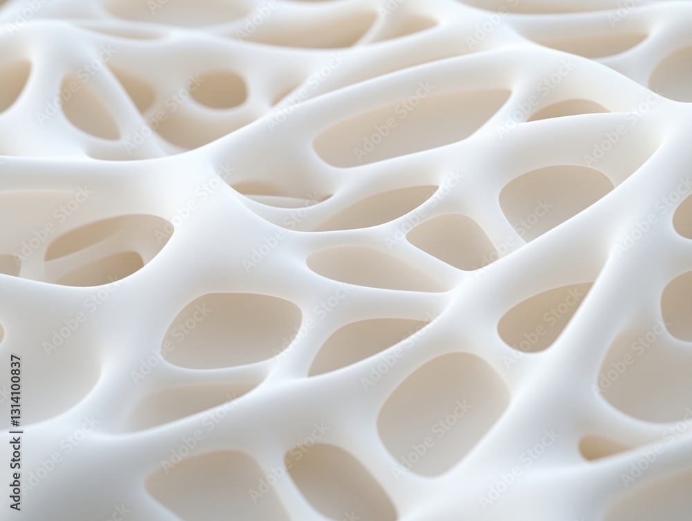 A high-resolution 3D rendering of a peroxisome, illustrating its smooth yet perforated membrane structure. 