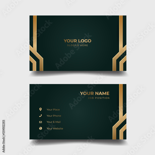 Elegant Gold-Accented Business Card Mockup (2)