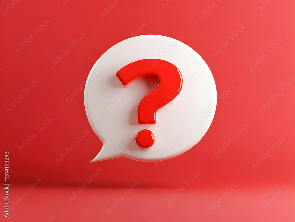 Attention-grabbing 3D speech bubble with an exclamation mark for notifications and announcements Attention-grabbing 3D speech bubble with an exclamation mark for notifications and announcements