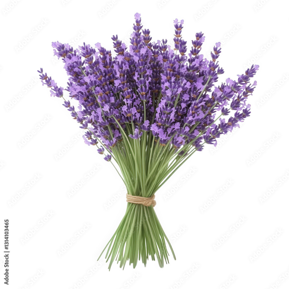 Fototapeta premium a vibrant bouquet of lavender flowers showcasing their rich purple color and delicate structure often used for decoration aromatherapy or as a natural remedy